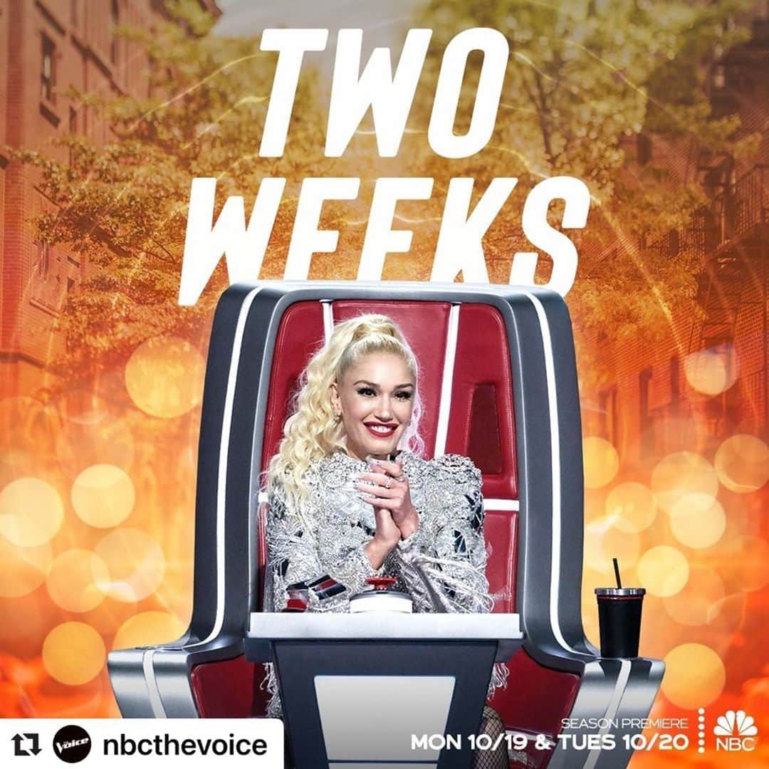 グウェン・ステファニーさんのインスタグラム写真 - (グウェン・ステファニーInstagram)「#Repost @nbcthevoice with @make_repost ・・・ You've got ✌️ weeks to prepare. #TheVoice gx」10月5日 23時42分 - gwenstefani