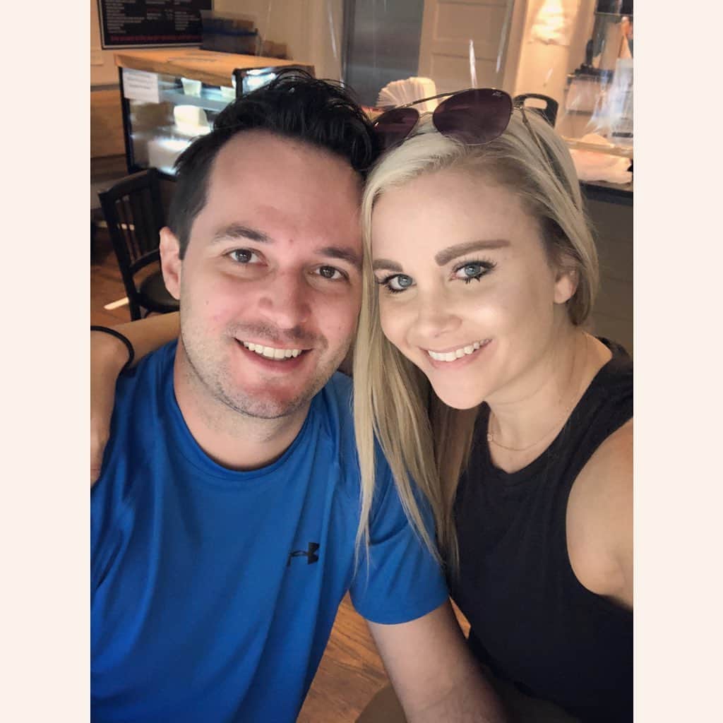 カーラ・モナコのインスタグラム：「Happy Birthday, to my love!!! I’m a day late because we were busy chasing waterfalls, and eating tasty food!! We miss our baby girl more than anything, but, we are enjoying being in the mountains!! I love celebrating you, and I love you most!! 🖤🖤」