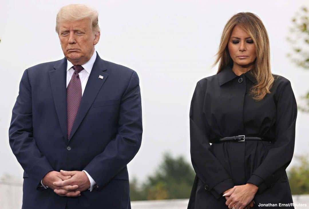 ABC Newsさんのインスタグラム写真 - (ABC NewsInstagram)「Pres. Trump and first lady Melania Trump stand during a ceremony at the Flight 93 National Memorial in Shanksville, PA.  "To the family members of Flight 93: today every heartbeat in America is wedded to yours," Pres. Trump said in his remarks. #flight93 #september11 #donaldtrump #melaniatrump #neverforget」9月11日 23時49分 - abcnews