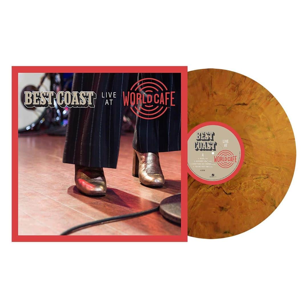 ベスト・コーストのインスタグラム：「Today we share with you a new live EP from a show we played at @worldcafe in Philadelphia in early 2020 before Always Tomorrow came out. It was the first time we played new songs for fans and the first time we stepped on stage as a full band in a really long time. 2020 obviously went a lil crazy and we were forced to put everything on pause, but we hope this Live At World Cafe EP will make you feel like you’re hanging with us. We have 500 limited-edition signed, numbered vinyl for sale as well as some leftover tour merch, so after listening to the live EP, don’t forget to stop by the virtual merch table lol. Link in bio!    Mixed by Carlos de la Garza @musicfriend.    We love you guys. Stay safe and see you on the other side!」