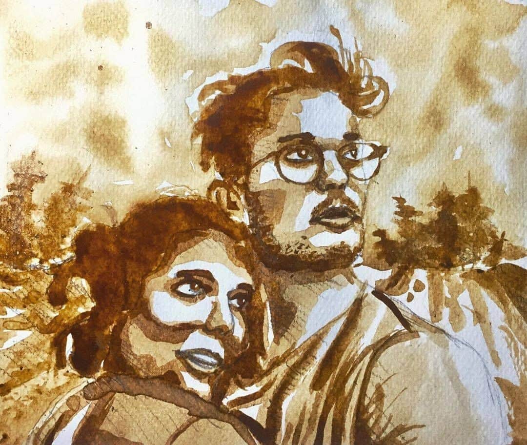 The Lumineersさんのインスタグラム写真 - (The LumineersInstagram)「Wow! This was painted with coffee 😮  This is some serious talent @kapeyan_ , thank you for sharing your #thelumineers artwork!」9月12日 0時08分 - thelumineers