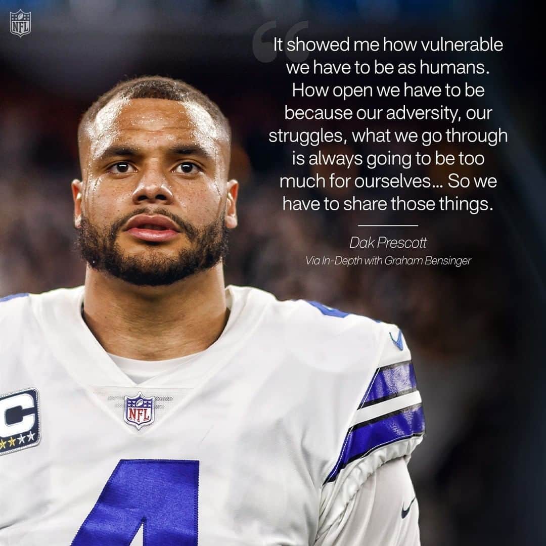 NFLさんのインスタグラム写真 - (NFLInstagram)「Dak Prescott opened up about his mental health and the importance of speaking publicly about it. 🙏 (via @_4dak , @grahambensinger)」9月12日 1時00分 - nfl