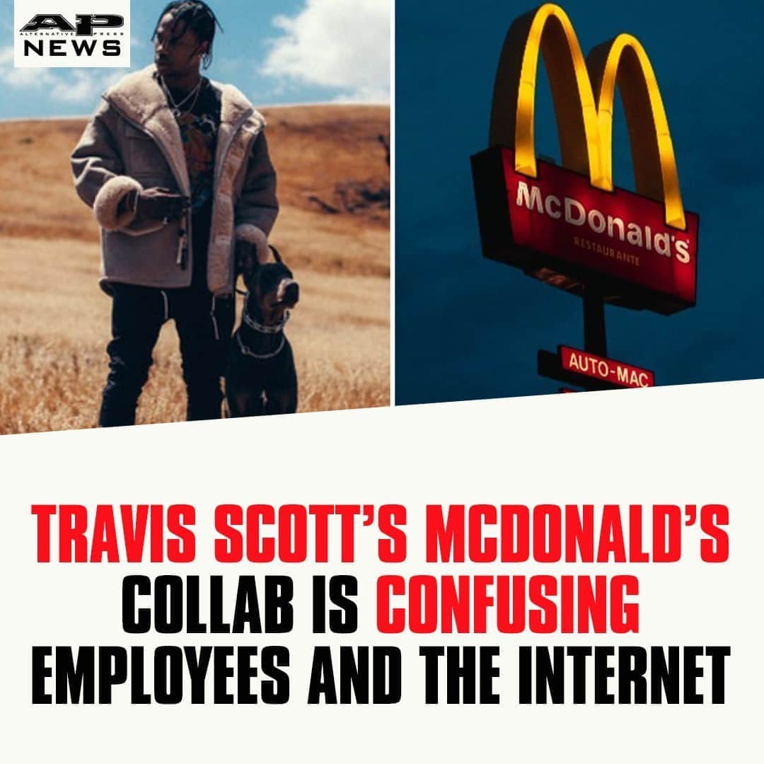 Alternative Pressさんのインスタグラム写真 - (Alternative PressInstagram)「As @travisscott fans continue to flock to their nearest @McDonalds to try his “go-to” meal, the new collaboration is leaving both the internet and employees confused⁠ LINK IN BIO⁠ .⁠ .⁠ .⁠ #travisscott #mcdonalds #travisscottmcdonalds #altpress #alternativepress」9月12日 1時02分 - altpress
