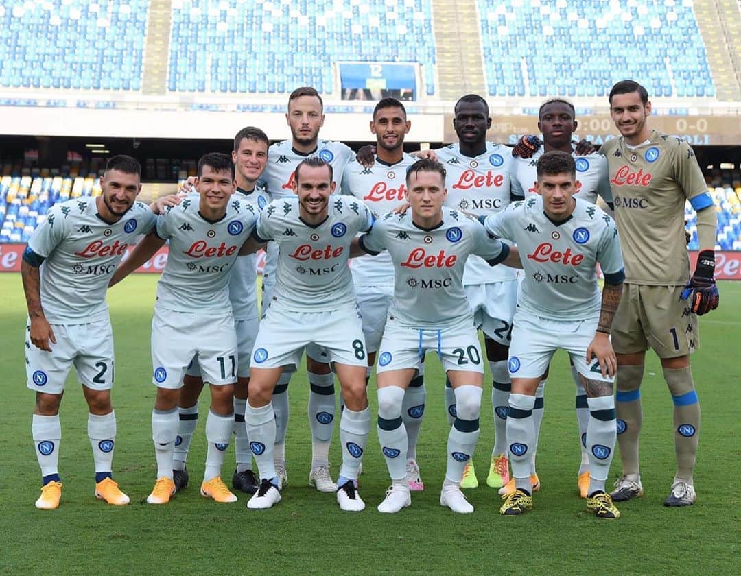 SSCナポリさんのインスタグラム写真 - (SSCナポリInstagram)「🇮🇹|🇬🇧 Il Napoli in campo con la nuova maglia Kombat Pro 2021 Away!  Out on the pitch in our new Kombat Pro 2021 away kit!  @kappa_sport  💙 #ForzaNapoliSempre」9月12日 1時21分 - officialsscnapoli