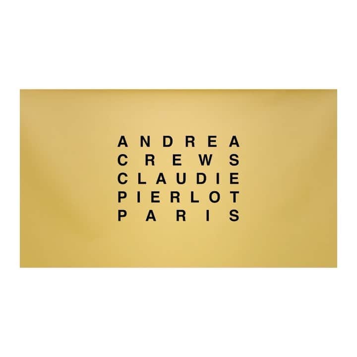 アンドレアクルーズのインスタグラム：「ANDREA CREWS x CLAUDIE PIERLOT  Our collaboration with @claudiepierlot is the coming together of couture streetwear and the Parisian chic style.   Two worlds at opposing ends of the spectrum, which complement one another perfectly within this original and exclusive capsule collection.  💛 Available now at selected points of sale 💛」
