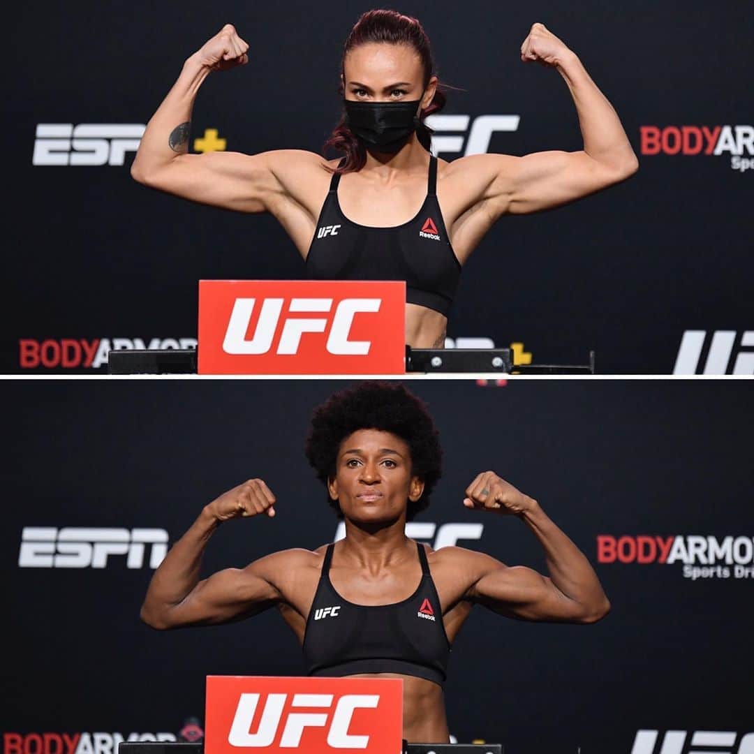UFCさんのインスタグラム写真 - (UFCInstagram)「⚖️ We’re OFFICIAL for #UFCVegas10! The @KarateHottieMMA and @AngieOverkill make the strawweight limit moving into this weekend.」9月12日 2時06分 - ufc
