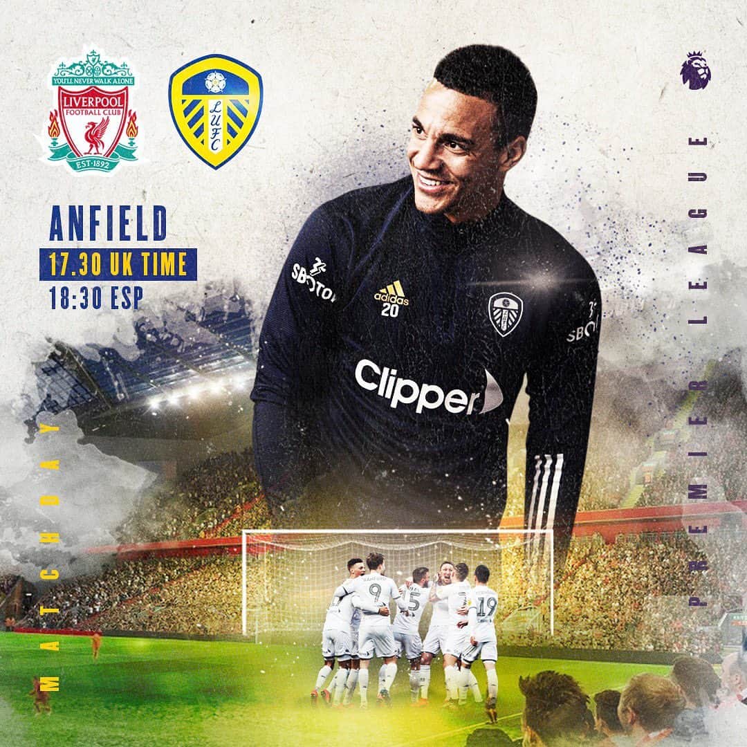 ロドリゴ・モレノ・マチャドのインスタグラム：「Can’t wait to start @premierleague season tomorrow vs Liverpool. Let’s go Leeds!!! 🔵🟡⚪️  #MarchingOnTogether」