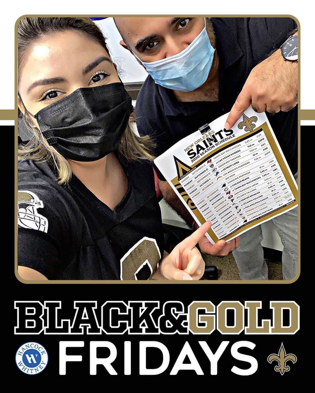 ニューオーリンズ・セインツさんのインスタグラム写真 - (ニューオーリンズ・セインツInstagram)「First #BlackAndGoldFriday of the season! 🖤⚜️  Share your pictures with the hashtag for your chance to be featured」9月12日 3時03分 - saints