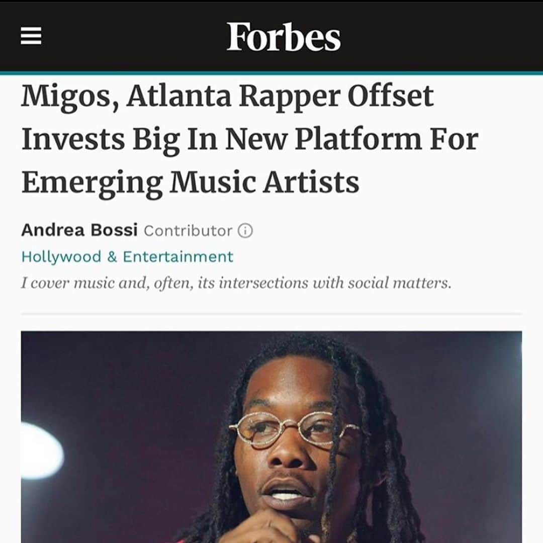 Migosさんのインスタグラム写真 - (MigosInstagram)「MAJOR MOVES. Congrats @offsetyrn on making the change for Artists Everywhere!」9月12日 4時50分 - migos