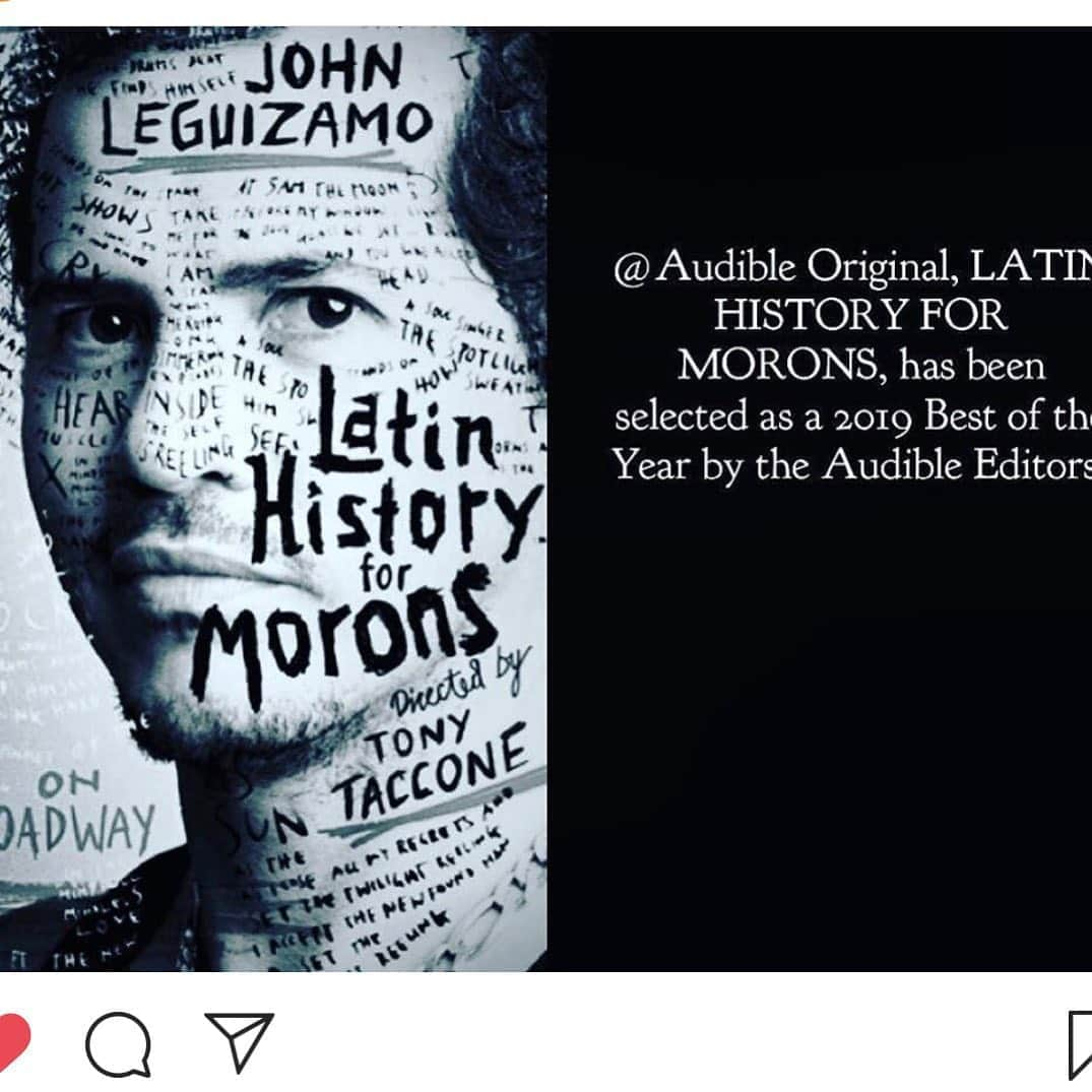 ジョン・レグイザモさんのインスタグラム写真 - (ジョン・レグイザモInstagram)「Woohoo! 🙌🏽 check out your boy!  #latinhistoryformorons on audible and Netflix!」9月12日 5時42分 - johnleguizamo