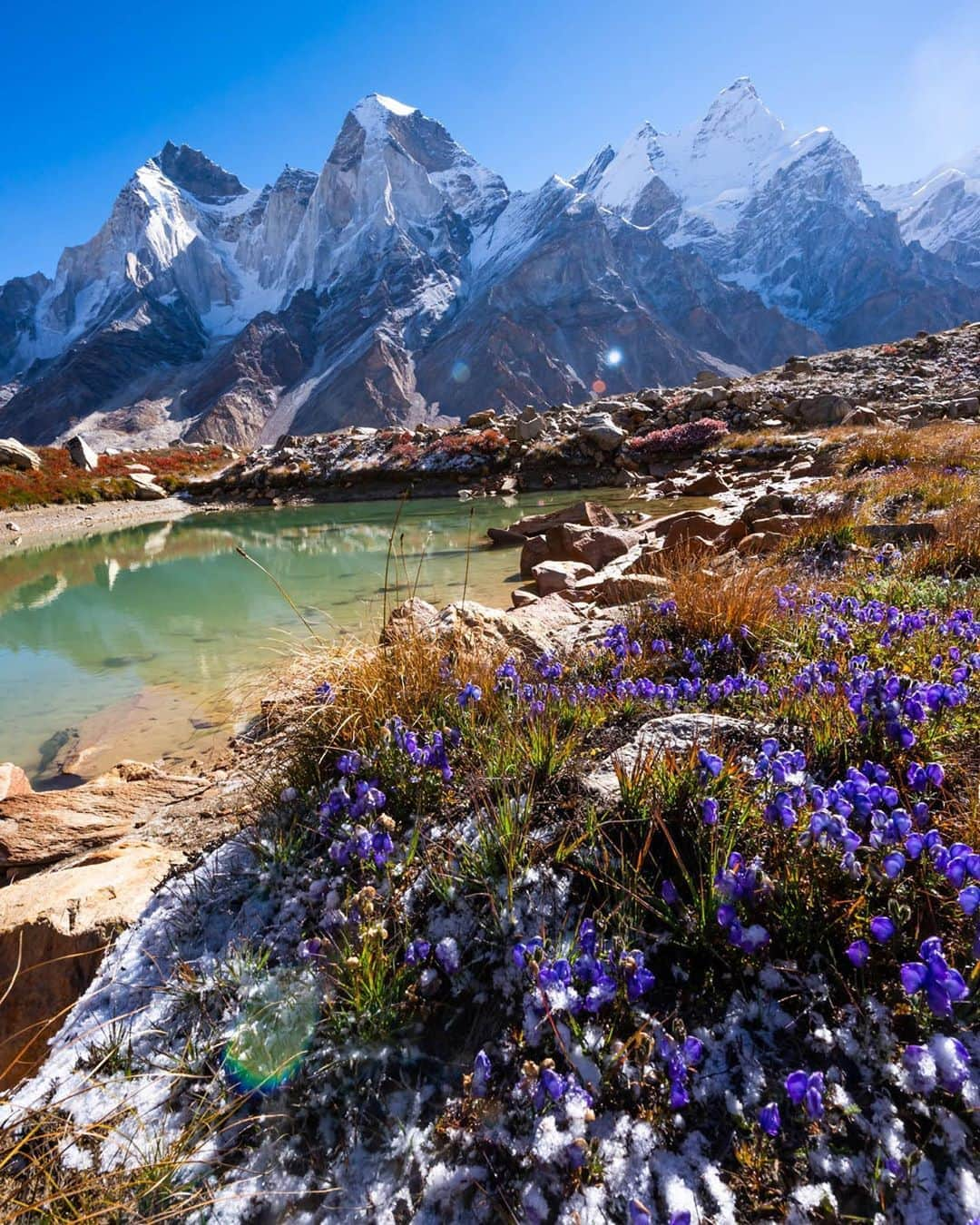 thephotosocietyさんのインスタグラム写真 - (thephotosocietyInstagram)「Photo by Pete McBride @pedromcbride  The top of the watershed: The Bhagirathi Peaks loom over the head of the Gangotri Glacier, the source of India’s beloved Ganges River. Shot on assignment for @natgeo on a source-to-sea journey of that sacred and polluted 1500-mile river. For more on our labor-of-love film with @mountainworld, Holy (un)Holy River, head to @pedromcbride. #nature #ganges #himalaya #archive #rivers #holyunholyriver」9月12日 5時45分 - thephotosociety