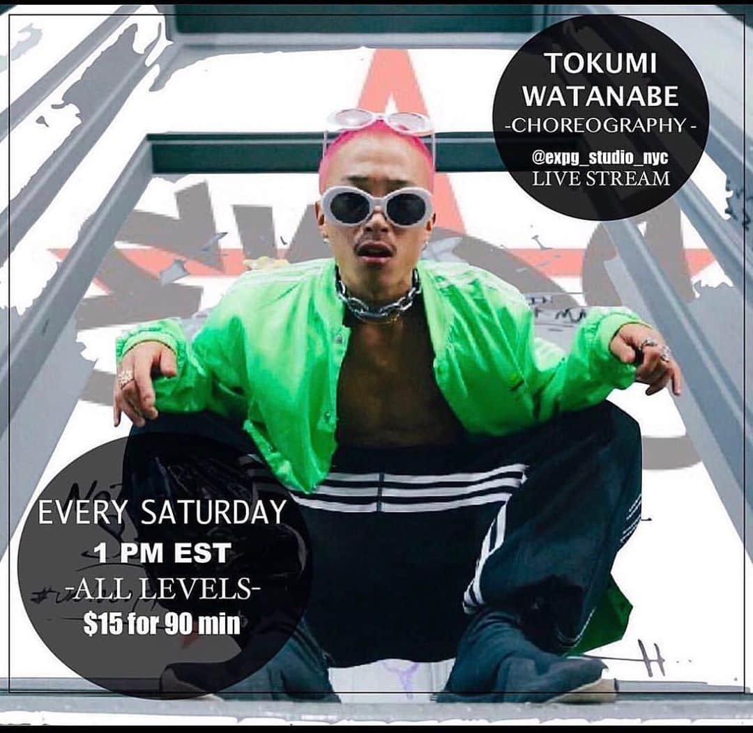 EXILE PROFESSIONAL GYMさんのインスタグラム写真 - (EXILE PROFESSIONAL GYMInstagram)「Don’t forget to sign in for Choreography(All level) class with one and only 🔥🔥🔥 @tokumiwatanabe ! ❤️  🔥  . When ? Every Saturday! ✨✨✨✨✨✨ . TIME:  1pm EST / 10am PST / 6pm - UK . ✨✨✨✨✨✨✨✨ Registration is open !!! . How to book🎟 ➡️Sign in through MindBody (as usual) ➡️15 minutes prior to class, we will email you the private link to log into Zoom, so be sure to check your email! ➡️Classes will start on time, so make sure you pre register, have good wifi and plenty of space to safely dance! . . Zoom Tips🔥 📱If you plan to use your phone, download the Zoom app for the best experience. 🤫Please use the “mute” button when you are not speaking to prevent feedback. 💃You do not have to join displaying your video or audio, but we do encourage it so teachers can offer personalized feedback and adjustments. . 🔥🔥🔥🔥🔥🔥🔥🔥🔥 #expgny #onlineclasses #newyork #dancestudio #danceclasses #dancers #newyork #onlinedanceclasses #expgonline #expgstudio」9月12日 6時02分 - expg_studio_nyc