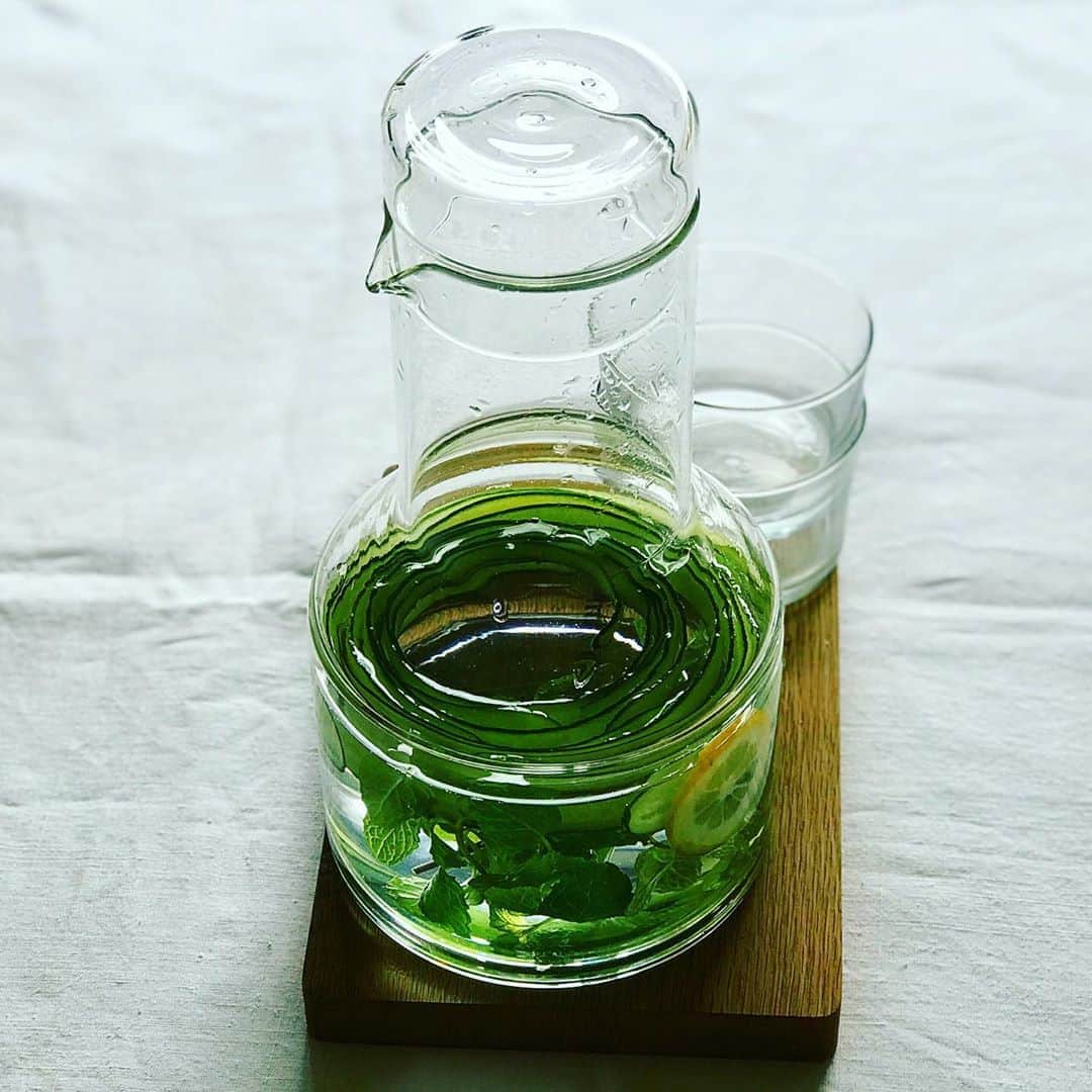 福田里香さんのインスタグラム写真 - (福田里香Instagram)「🥒Cucumber Flavored Water 🍋きゅうりの💧フレーバー ウォーター🌿 残暑お見舞い💧申し上げます💧。 レシピ💧とインタビューがUPしました。 @cleansui_knows💧 💧 材料は きゅうり🥒 レモン🍋 ミント🌿 それに おいしい水💧 だけ。 簡単に作れます。 💧 晩夏の疲れを💧癒してくれる 爽やかな味わいです。 グラス一杯💧のしあわせ。 ぜひ💧ご覧ください。@cleansui_knows 💧 Cleansui💧Knows Japanese Crafts は クリエイティブ💧ディレクターに 中原💧慎一郎さん @shinnakahara を 迎えて製作した クリンスイの💧ガラス浄水器💧です。 💧 #cucumberwater 💧 #cleansui 💧#cleansuiknowsjapanesecraft #CKJC 💧　#craft #glass 💧 #クリンスイ #福田里香 💧 #flavoredwater 💧 💧 💧」9月12日 7時14分 - riccafukuda