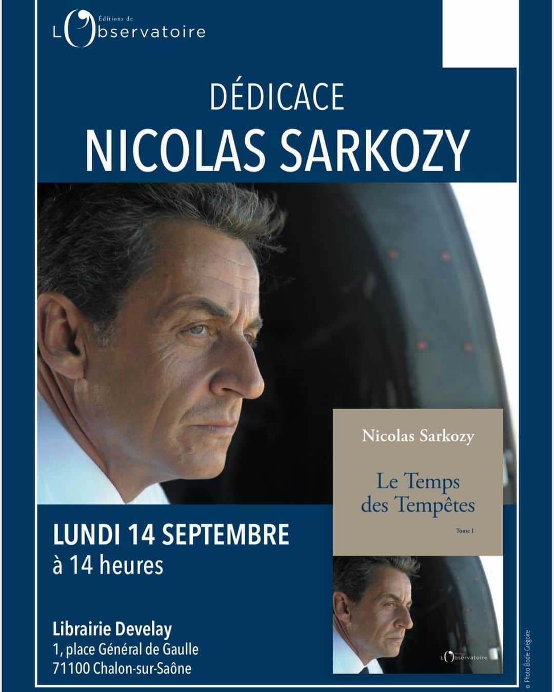 ニコラ・サルコジのインスタグラム：「Lundi, je serai à Chalon-sur- Saône. Heureux de retrouver mon ami @gilles.platret」