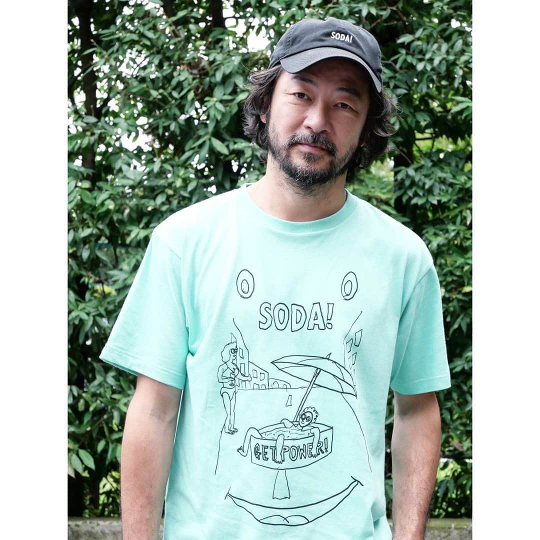 浅野忠信のインスタグラム：「SODA! NEW T-SHIRT!  https://jeandiadem.thebase.in/」