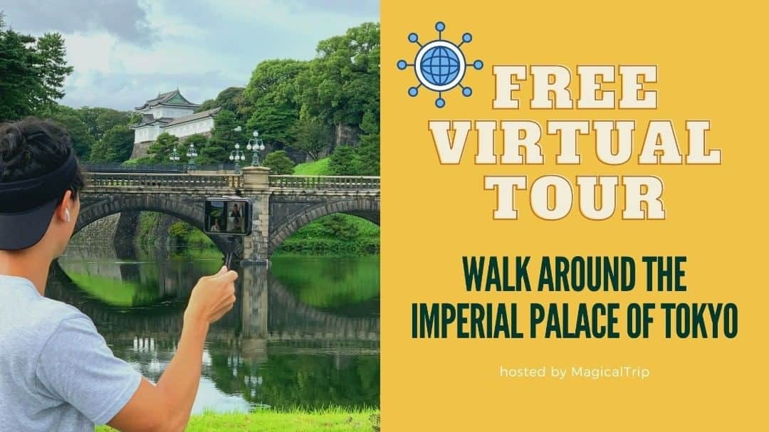 MagicalTripのインスタグラム：「Are you tired of staying home? Are you fed up with killing time? Don’t worry, MagicalTrip has something for you.  On September 18th, we are inviting you to join our "Tokyo Imperial Palace Historical Virtual Tour" for FREE! In this tour, you will have the chance to walk around the Imperial Palace, together with a Japanese, local guide.  Please check @magicaltripcom to join this event from Eventbrite. Also, please note that we offer this tour for free only on limited dates. For those who are new to virtual tours, this is the perfect chance to try out!」