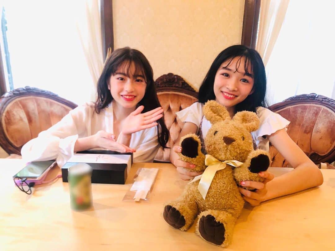 ニコ☆プチのインスタグラム：「ゆるゆる~~🐥🐥 . . #葛西杏也菜 #中山あやか #うさぎ」