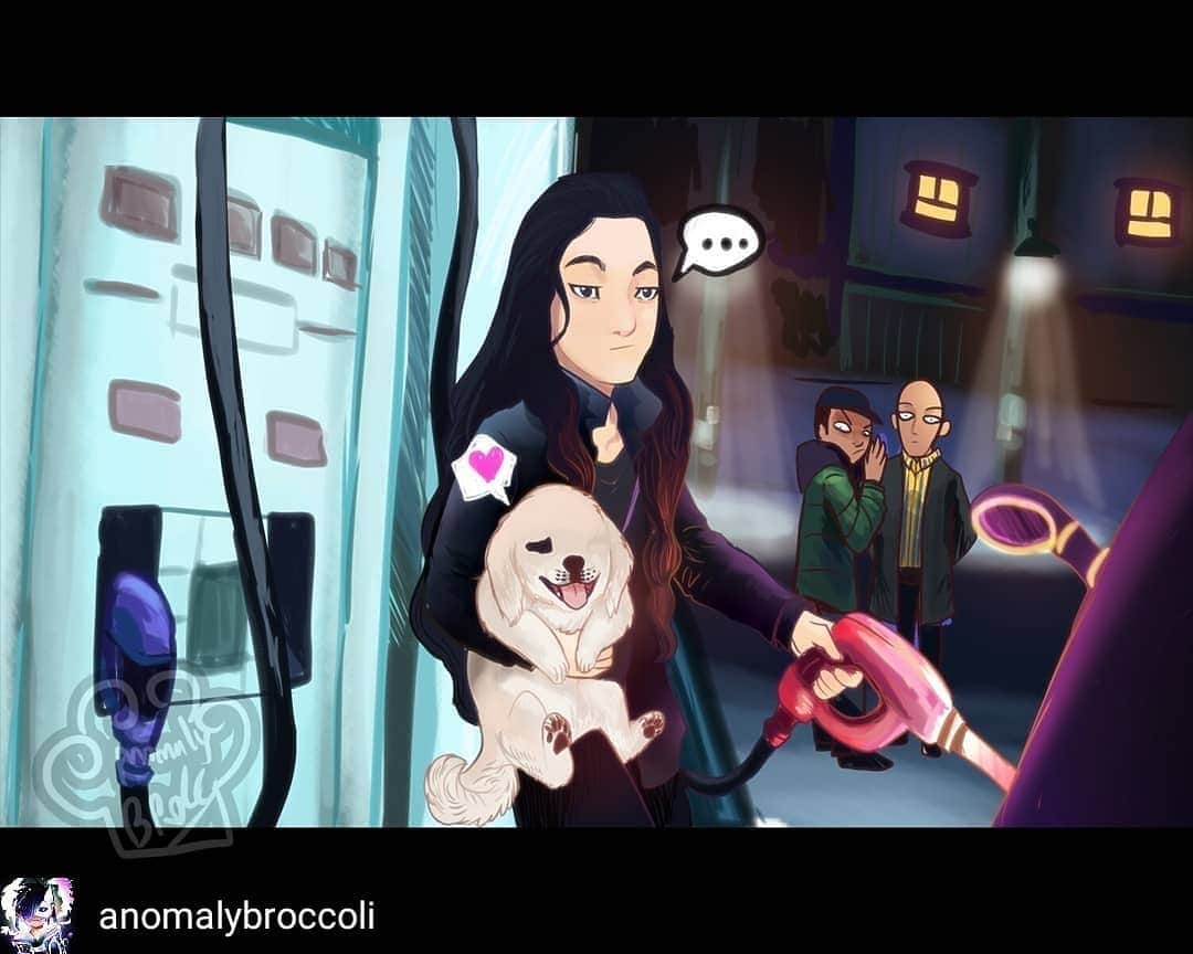 ハーマン・リさんのインスタグラム写真 - (ハーマン・リInstagram)「This amazing, thank you!🙏 ❤️ 🐕❤️  Reposted from @anomalybroccoli I tend to miss @hermanli 's streams because of extremely different timezones. But there was one time I took a peek, n he told a story abt Sinbad being a crybaby n has separation anxiety. Like dats very relatable to everybody who has furbabies. Car from HtO btw. I have to keep improving in making webcomics #hermanli #dragonforce #dragonforcememes #powermetal #powermetalart」9月12日 11時33分 - hermanli