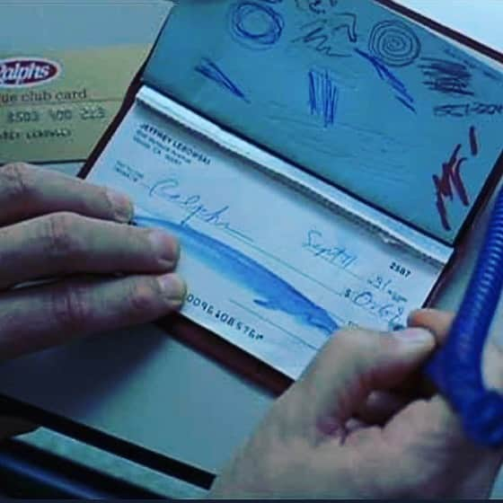 シーマス・デヴァーさんのインスタグラム写真 - (シーマス・デヴァーInstagram)「Anyone ever notice the date that Jeffrey Lebowski writes on his check at Ralph’s? Note: this was filmed in 1997. (Stolen from @dodgermf )」9月12日 11時55分 - seamuspatrickdever