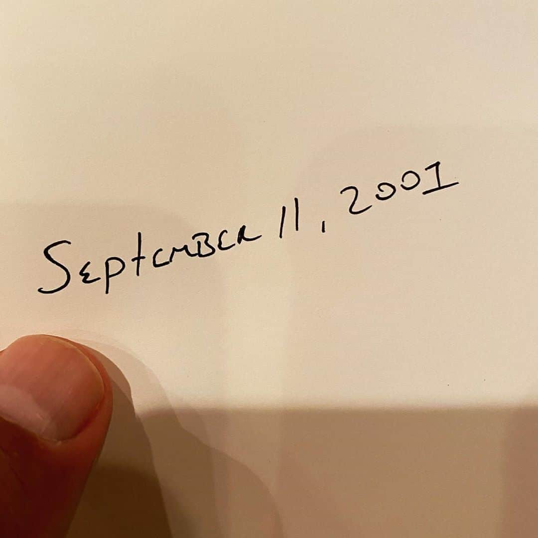 ドウェイン・ジョンソンさんのインスタグラム写真 - (ドウェイン・ジョンソンInstagram)「Hard to find the right picture to post for something like this, so I figured I’d just write it out on paper.  To all the angels, their families, loved ones and everyone involved at the World Trade Center, The Pentagon and Shanksville, Pennsylvania (our U.S. Capitol being the target) the best way I/we can honor your spirits is to live as greatly as we possibly can.  With humanity. With love.  With unity.  With pride.  With resolve.  The spirit of our loved ones who die, become that strong reminder of how we should live.  Remembrance, love and respect.  9/11.  #11 #175 #77 #93」9月12日 11時47分 - therock