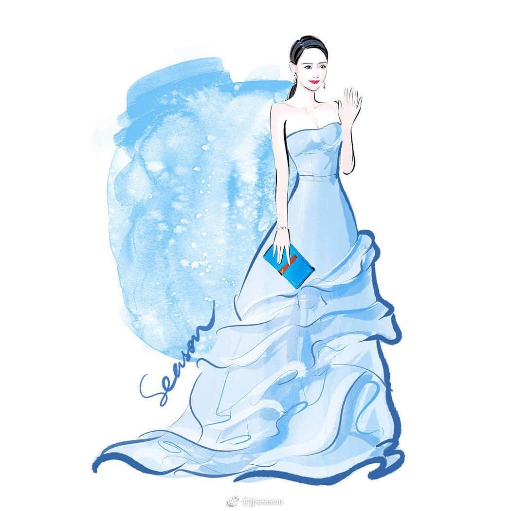 ジョー・チェン（Joe Chen）さんのインスタグラム写真 - (ジョー・チェン（Joe Chen）Instagram)「👗💕 好多我 有一些自己都不記得了 ～禮服～🦋🤗 你們喜歡哪一套呢 我還是很喜歡那套水藍色禮服  #禮服  #手繪  #紀錄」9月12日 15時10分 - iam_joechen