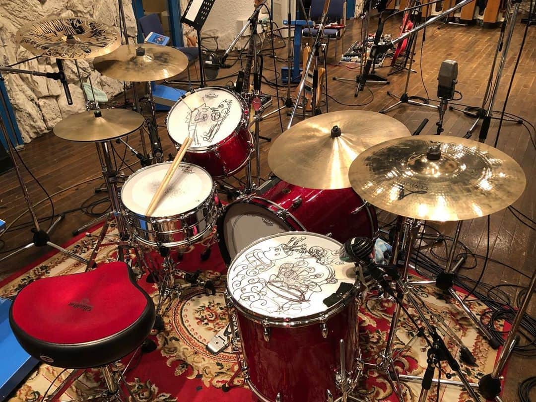 のインスタグラム：「2020.9.11 第一部🥁 #gogovanillas #rec #jettseiya  sound making by @kensukesatodrummer」