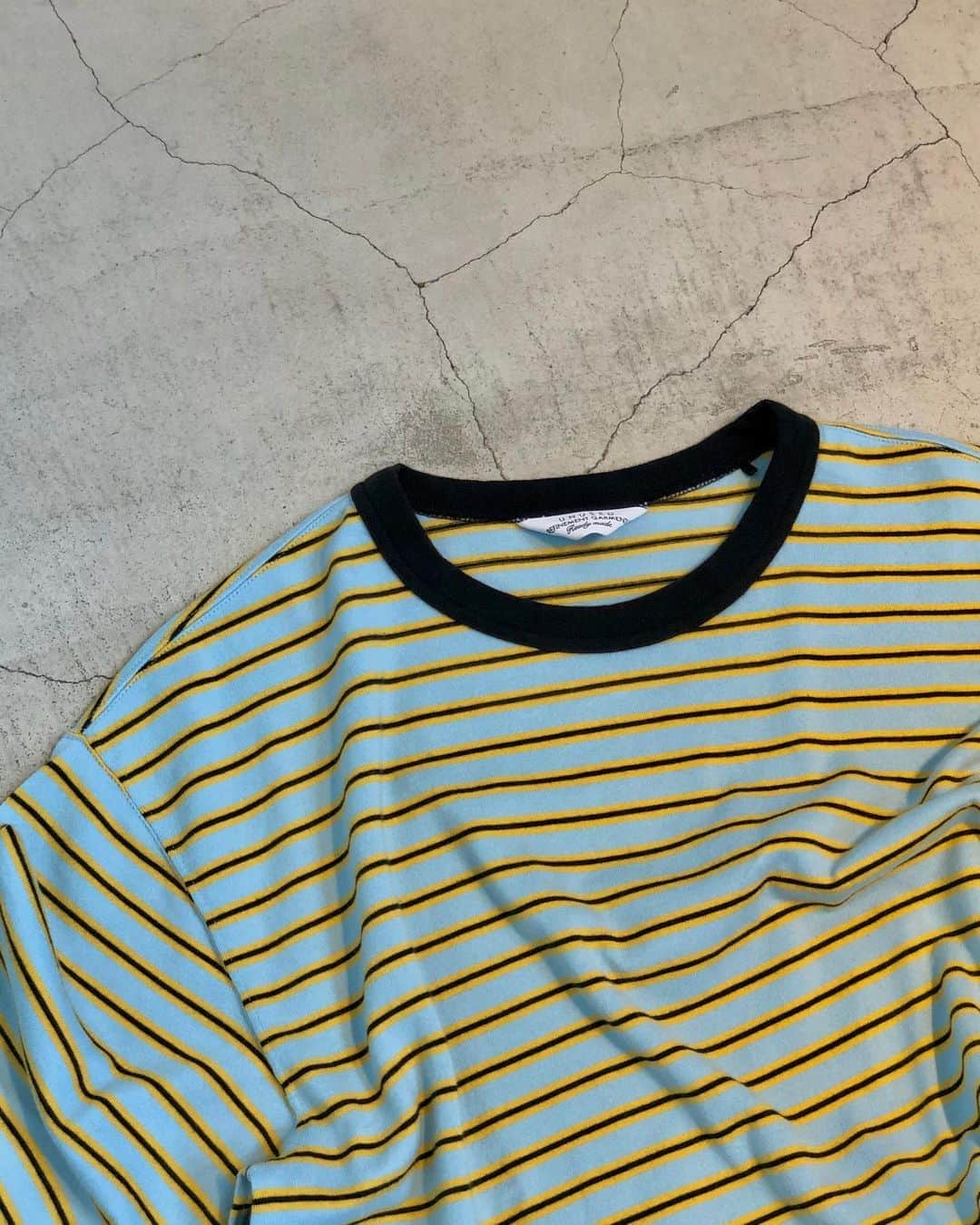 のインスタグラム：「＜UNUSED＞ "BORDER S/S TEE”  #unused  #harajuku_beams  #beams #newarrival#japan#tokyo#harajuku#fashion#mensfashion#日本#東京#原宿#ファッション#メンズファッション#ビームス」