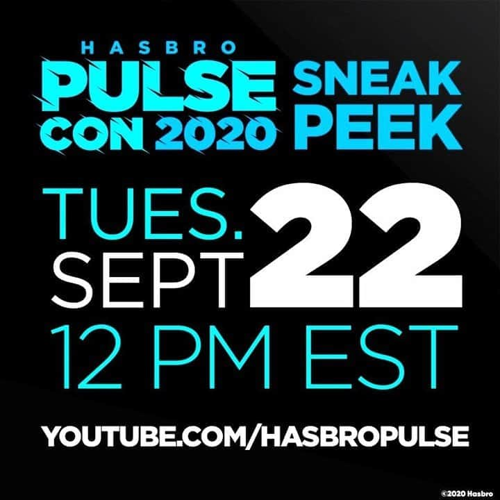 Hasbroさんのインスタグラム写真 - (HasbroInstagram)「#repost @hasbropulse (For US & CAN fans only) Are you ready for Hasbro PulseCon? Well we have a VERY special sneak peek coming your way! Tune in to the Hasbro Pulse YouTube channel on 9/22 at 12pm EST for a preview of some of the awesomeness we have for you all!  #Hasbro #HasbroPulse #Pulse #PulseCon #HasbroPulseCon #GIJOE #Transformers #Marvel #Ghostbusters #StarWars #WoTC #PowerRangers」9月13日 3時00分 - hasbro