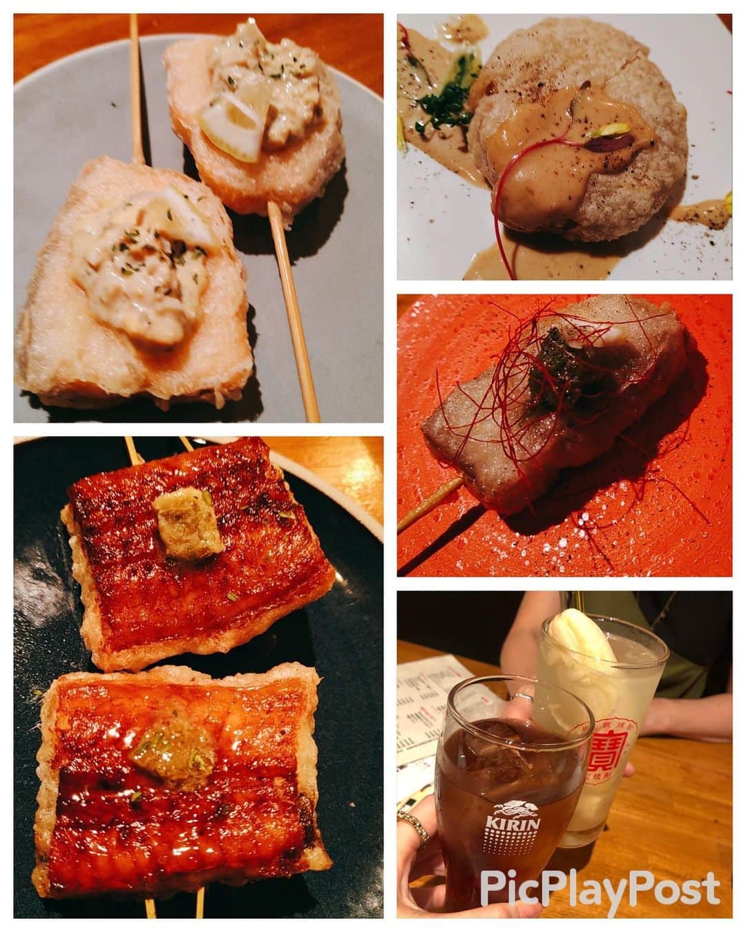 pe_momo.293さんのインスタグラム写真 - (pe_momo.293Instagram)「ハロ～✨. お疲れさま（˶′◡‵˶）. ４枚もpicあるあるよ👀💕. . . .  東梅田お初天神に8月Newオープンしたお洒落な　創作串天ぷら　食べて来たよ🤤❤️.  「 #肉とか魚とか 串天ぷら酒場 レレレ　」. @kushi.tempura.umeda   .  . . たまにの【maimai食リポ♡リポ 】聞いてちょ🍴💛. #グルメリポート #まいピーぐるめ .  . . 店内はカフェ風なカジュアルなお洒落な空間でね、半個室席に座ったよ🥰. (カーテンあって閉めれるよ♡OPENにしてたけどw☺️）. . . . やっぱり一番にカラッと揚がった天ぷらで衣が美味しいよ笑😍. サックサックで重たくならないから　食べ過ぎてしまうの笑🤤. . . 天ぷら以外にも美味しいの盛沢山でね👀✨. オススメ書くね↓. . ☆大根ポルチーニ　味の染みた大根と天ぷらの不思議な組み合わせが合いすぎ🤤. . . 組み合わせで言うと ☆トロたく天ぷら  これ大好き😍. 沢山の白髪ネギにパリパリの揚げた海苔に乗ったトロたく♡. ・ ・ ☆2枚目動画　 アスパラパルミジャーノは目の前でチーズを削ってくれてチーズ大好きな私はたまらないです🤤❤️. . , ☆和牛とフォアグラのロッシーニ　. フォアグラに、パルサミコソースのコンビ大好き🤤.. . . . ☆厚切りローストビーフ 衣感が絶妙にぴったりで美味しい.🤤. . . ☆うなぎバター. ウナギを天ぷらで食べるのはじめてだった😳・ バターとあってホクホクしてて美味しかった.🤤. . . ☆極上タンのカルパッチョ　⠀さっぱりしてるからペロリ🤤. . . . オーダーする時、1枚目の天ぷらネタが　メニューと一緒に運ばれてきて どれも食べたくなってしまって🙈. 迷いすぎておススメを聞いてオーダーしたよ♡ .................................................. 〇極上タンのカルパッチョ. ○トロたく天ぷら. ○うにく天ぷら. ○痛風天ぷら, ○大根ポルチーニ. ○厚切りローストビーフ. ○天ぷら串　厚切り和牛タン　惚塩タレ. 〇和牛とフォアグラのロッシーニ. 〇サーモンタルタル. 〇うなぎバター. 〇アスパラのパルミジャーノ. 〇創作寿司　うにクラドック. 〇フルーツサワー　バナナ.  ,,,,,,,,,,,,,,,,,,,,,,,,,,,,,,,,,,,,,,,,,,,,,,,  友達がオーダーした人気のフルーツサワーは　バナナ丸ごと入ってて　見た目も可愛いかったよ🍹🍌🍌♡.  .  . . 最近は色々悩んだりしてたけど　言葉に出して話すとすっきりするし　話してるうちに頭の中が整理出来て　明日から前にすすめる気がする☺️❤️. いつも思うけど内に秘めてるより仲良しの友達とガールズトークする時間って大事だよね✨. 楽しかった💛. . , , ,. ✅🙆‍♀️デートに女子会、飲み会ファミリー👌🍺. 🚩 肉とか魚とか 串天ぷら酒場 レレレ . , 📞050-5597-9635.  大阪府大阪市北区曽根崎2-10-15 曽根崎センタービル 2F. 東梅田徒歩3分くらい. 営業時間  12時〜24時（L.O23時）  ✅「#梅田レレレ 」で検索してみてね❣️. ✅DM予約で#うにく　天ぷら🎁だって❣️  . . . . . 今日も見に来てくれて長いグルメリポ最後まで読んでくれてホントありがとう（˶′◡‵˶）💕. いつも嬉しいです🥺❤️✨. . . . . . #PRSupport By woomy Casting by 　#ウーミーPR #レレレ #串天ぷら酒場レレレ #お初天神居酒屋 #お初天神 #梅田お初天神 #お初天神天ぷら #お初天神創作料理 #創作天ぷら  #梅田ランチ#梅田グルメ#梅田ディナー#大阪グルメ#大阪ディナー#梅田デート#女子会#ワイン#うにく#梅田居酒屋 #インスタグラマー #デート #女子会  #果実サワー  ﻿ #デリスタグラマー#食インフルエンサー」9月12日 18時41分 - pe_momo.293