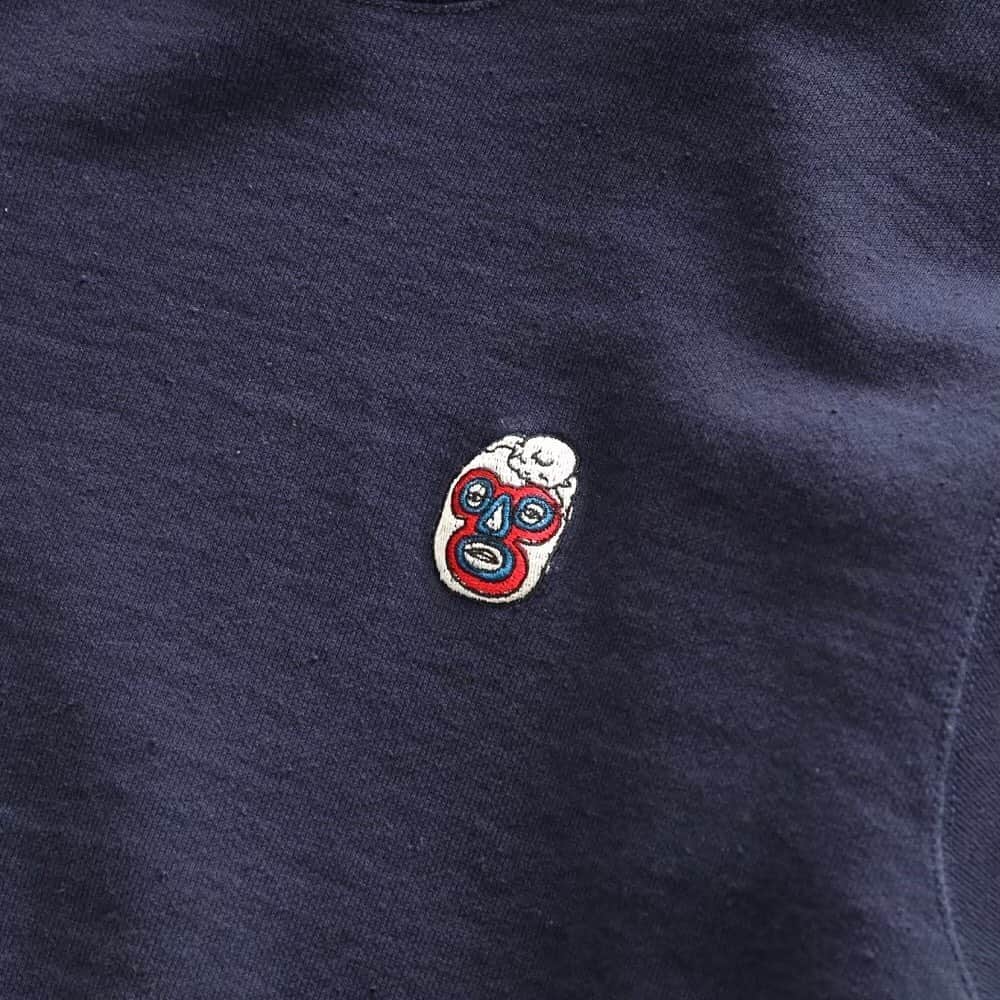 のインスタグラム：「_  BRU NA BOINNE / ブルーナボイン “子煩悩レスラーワンポイントスエット” ¥17,600- _ 〈online store / @digital_mountain〉 https://www.digital-mountain.net/shopdetail/000000011838/ _ 【オンラインストア#DigitalMountain へのご注文】 *24時間受付 *15時までのご注文で即日発送 *1万円以上ご購入で送料無料 tel：084-973-8204 _ We can send your order overseas. Accepted payment method is by PayPal or credit card only. (AMEX is not accepted)  Ordering procedure details can be found here. >>http://www.digital-mountain.net/html/page56.html _ #旅姿七人社 #BRUNABOINNE #ブルーナボイン _ 本店：#WonderMountain  blog>> http://wm.digital-mountain.info _ 〒720-0044  広島県福山市笠岡町4-18  JR 「#福山駅」より徒歩10分 #ワンダーマウンテン #japan #hiroshima #福山 #福山市 #尾道 #倉敷 #鞆の浦 近く _ 系列店：@hacbywondermountain _」