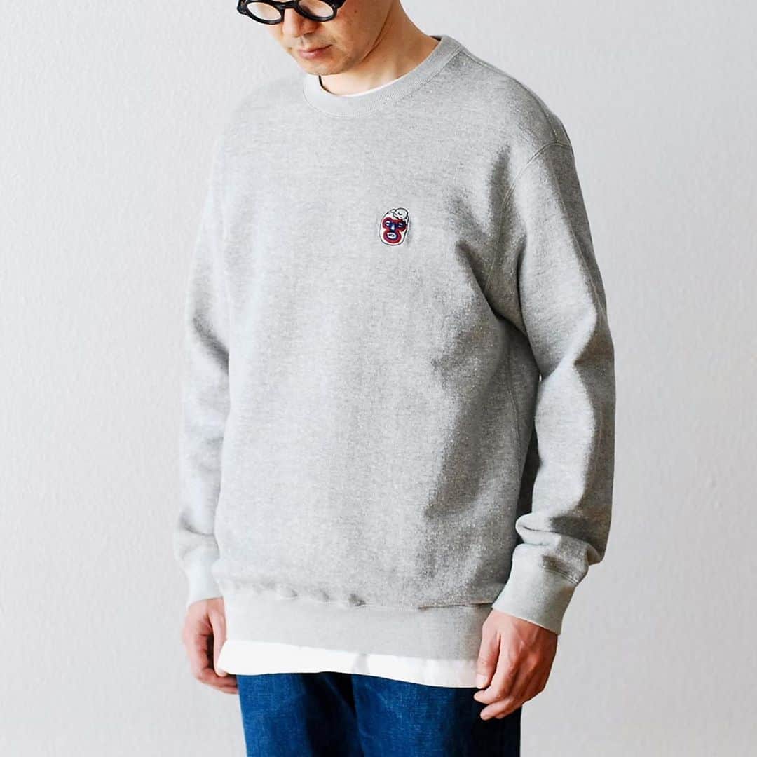 のインスタグラム：「_  BRU NA BOINNE / ブルーナボイン “子煩悩レスラーワンポイントスエット” ¥17,600- _ 〈online store / @digital_mountain〉 https://www.digital-mountain.net/shopdetail/000000011838/ _ 【オンラインストア#DigitalMountain へのご注文】 *24時間受付 *15時までのご注文で即日発送 *1万円以上ご購入で送料無料 tel：084-973-8204 _ We can send your order overseas. Accepted payment method is by PayPal or credit card only. (AMEX is not accepted)  Ordering procedure details can be found here. >>http://www.digital-mountain.net/html/page56.html _ #旅姿七人社 #BRUNABOINNE #ブルーナボイン _ 本店：#WonderMountain  blog>> http://wm.digital-mountain.info _ 〒720-0044  広島県福山市笠岡町4-18  JR 「#福山駅」より徒歩10分 #ワンダーマウンテン #japan #hiroshima #福山 #福山市 #尾道 #倉敷 #鞆の浦 近く _ 系列店：@hacbywondermountain _」