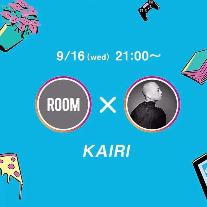 room onziemeのインスタグラム：「•﻿ 📸👥📸﻿ ﻿ - STAYROOM -﻿ ﻿ ROOMが提供するアーティストと﻿ リスナーをつなぐ新たなカタチ﻿ ﻿ ROOMとアーティストによる﻿ Instagram コラボLIVE配信﻿ ﻿ 普段見れないアーティストの﻿ 裏側や素顔を深掘りして新たな発見を！﻿ ﻿ --------------------------------------------﻿ ﻿ 9/16 (Wed) 21:00〜﻿ ﻿ vol.31 /﻿ KAIRI﻿ 【@kairihbb】﻿ ﻿ 日本最大にして唯一の公式大会JAPAN ﻿ BEATBOX CHAMPIONSHIPにおいて﻿ 計3度の優勝を誇るBEATBOX ARTIST。﻿ ﻿ 独創的なグルーヴ、芸術性の高い世界観、﻿ 自由で多様性のある革新的なアイデア、﻿ その全てを圧倒的なクオリティで表現している。﻿ ﻿ ソロでのLive活動の他、﻿ 映画や企業CMへの出演及び楽曲提供、﻿ ファッションブランドや﻿ メジャーアーティストとのコラボレーションなど﻿ ジャンルレスに活動を行い、﻿ 常に新しい価値観を世界に発信し続けている。﻿ 自身が発信する映像作品やイベントは全て企画、﻿ ディレクションから行っており﻿ プロデューサーとしての評価も高い。﻿ ﻿ ﻿ MC /﻿ Teteyan 【 @teteyan 】﻿ ﻿ ROOMが展開する番組「hu-do」のメインパーソナリティを務め、「ZIPANGU ONIGIRI」のクリエイター。﻿ ﻿ 大手アパレルで10年勤め上げ、突如飲食業内にコンバートした彼は、made in Japanを愛し、お笑いを愛し、人に愛される大男。﻿ ﻿ 夢で神のお告げを受け、おにぎり作りをスタートさせ冒頭記載の「ZIPANGU ONIGIRI」をブランド化する事に成功。﻿ ﻿ さらにアーティストやクリエイターが夜な夜な足繁く通う大阪の卓球バー「THE BAR」の店主も務め、気さくでみんなから愛されるキャラクターを目当てに足を運ぶファンも少なくない。﻿ ﻿ --------------------------------------------﻿ #room_jp #stayroom #kairi」