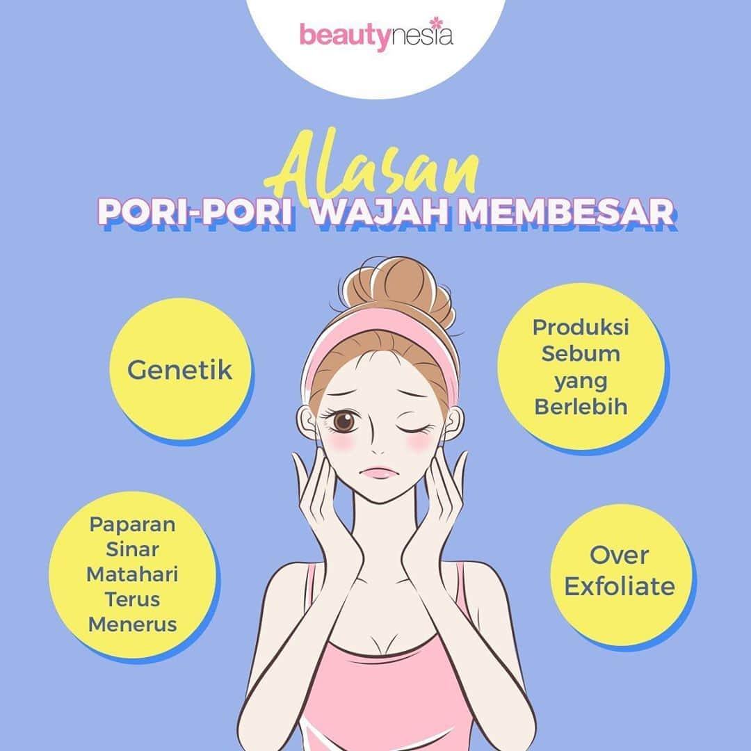 Beauty | Health | Fashionさんのインスタグラム写真 - (Beauty | Health | FashionInstagram)「Pori-pori wajah yang besar menjadi salah satu masalah yang sering dikeluhkan karena bisa bikin wajah menjadi mudah berminyak dan membuat tampilan makeup terlihat gak rata. Nah ternyata pori pori bisa membesar bisa karena beberapa faktor mulai dari genetik hingga kebiasaan eksfoliasi yang berlebih. Untuk mengatasi pori pori yang besar ada beberapa tips yang bisa kamu lakukan⁣⁣ ⁣⁣ 1. Jangan sentuh wajah sembarangan⁣⁣ 2. Gunakan pembersih wajah sesuai jenis kulit⁣⁣ 3. Rajin menggunakan masker⁣⁣ 4. Harus selalu gunakan sunscreen ⁣⁣ ⁣⁣ Yang penting gak boleeeh skip mencuci wajah dengan bersih yaa 🤗 semangaaaat ❤️✨⁣ ⁣ #beautynesiaid #beautynesia #poripori #komedo #jerawat #pore #acne」9月12日 21時37分 - beautynesia.id