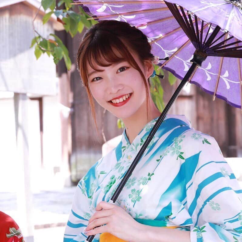齋藤佳穂のインスタグラム：「浴衣撮影のオフショットいただきました🌿  #舞妓体験#夢工房#夢工房嵐山店#花魁体験#ミスキャンパス立命館 #ミスキャンパス立命館2020 #ミスキャン #ミスキャンパス #ミス立命館 #立命館大学 #京都 #女子大生 #mcr2020 #bkc #ritsumeikan」