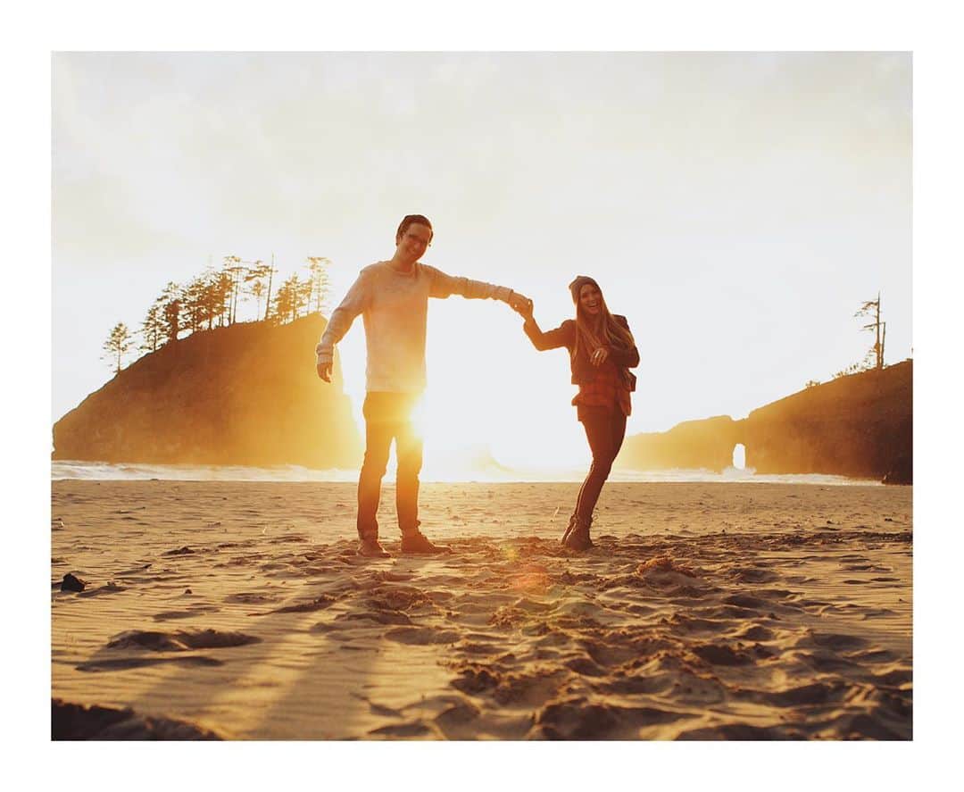 Cory Staudacherのインスタグラム：「From swing dancing on our first date to spending forever with you. Happy 8 years together @bethanymarieco. ❤️」