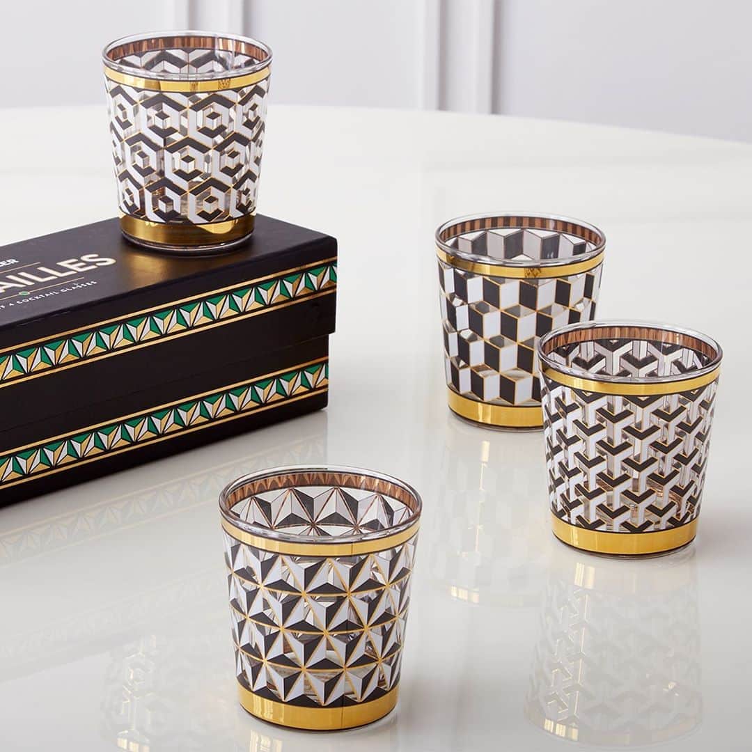 Saks Fifth Avenueのインスタグラム：「SAKS AT HOME: Cheers to @jonathanadler's Versailles Collection—glassware made for sipping and clinking cocktails.」