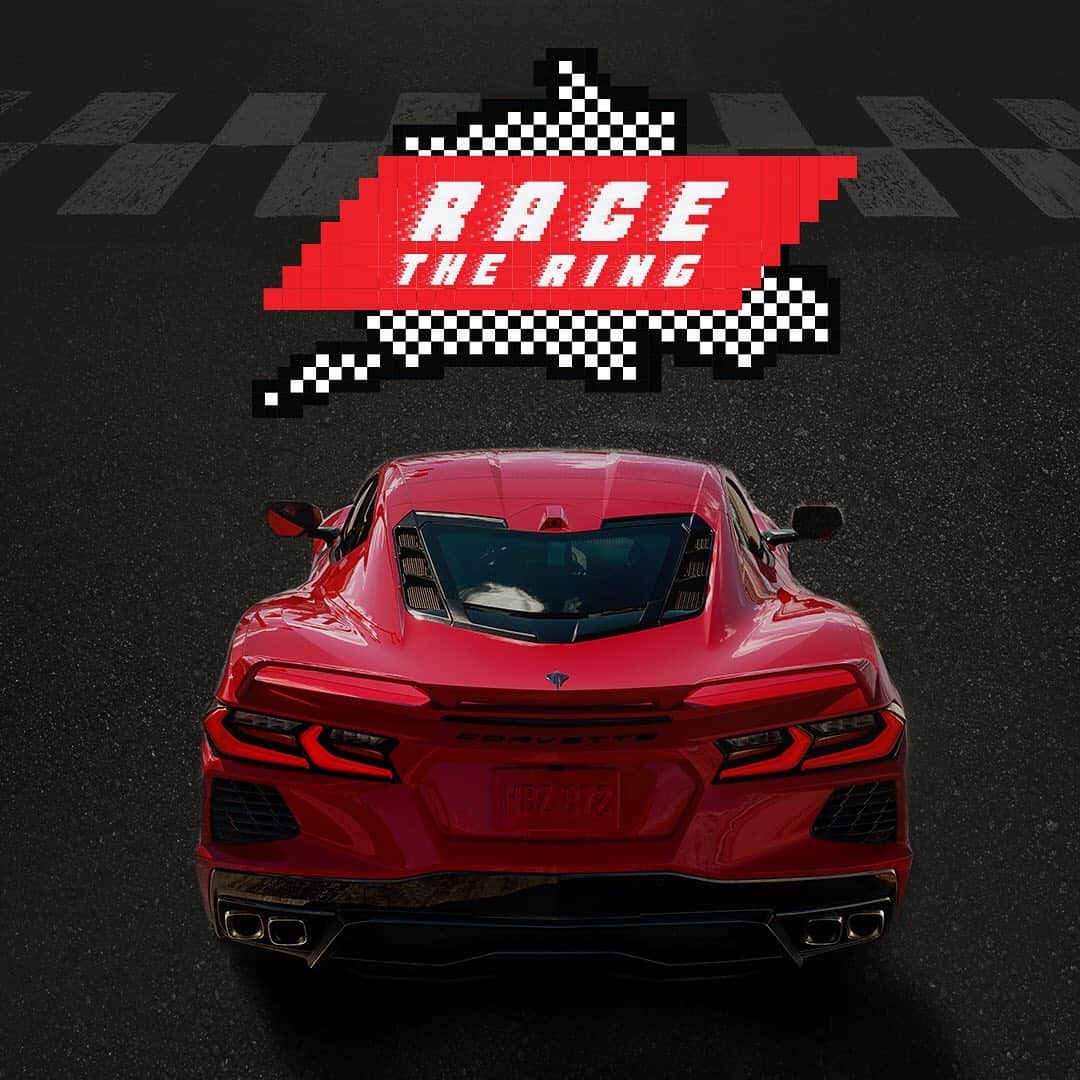 Corvetteのインスタグラム：「Turns come quickly when you’re on one of the most challenging courses in the world. For #NationalVideoGamesDay head to our Stories to get on the track and behind the wheel of the All-New 2020 #Corvette.」