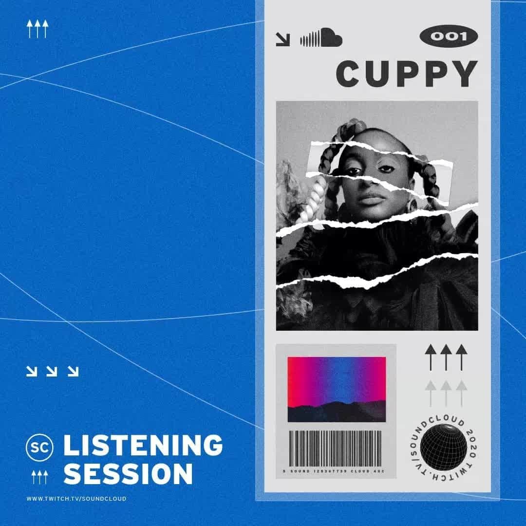 サウンドクラウドのインスタグラム：「We’re going live tonight at 6:30 PM ET with #FOSC artist⁠ @cuppymusic on our Twitch. 🎧 🇳🇬⁠ ⁠ Tune in for a new installment of Listening Sessions featuring a special Q&A + DJ set with songs from Cuppy's debut album, #OriginalCopy. ➡️ Tap the link to get notified  when we go live.」