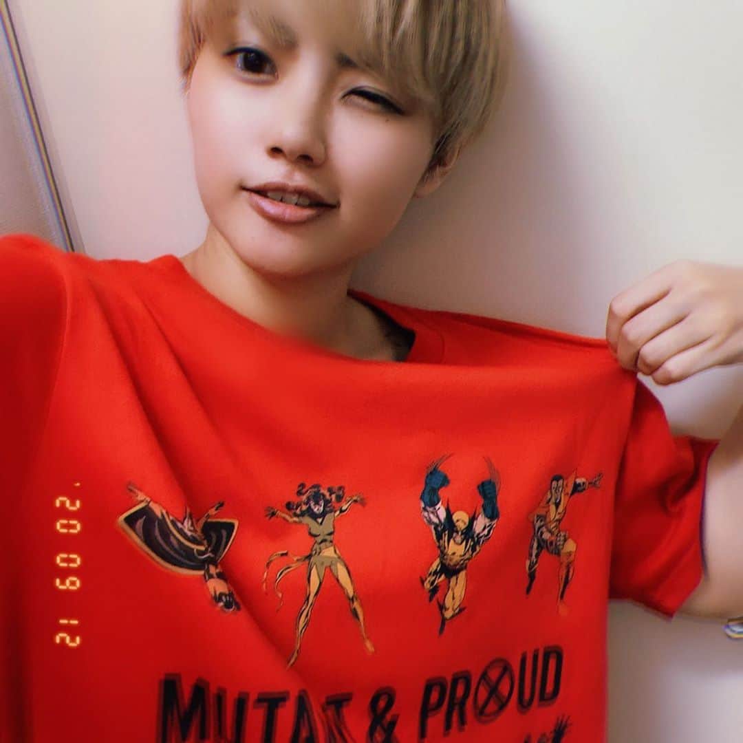 のインスタグラム：「#アメコミコーデ #MARVEL #xmen #Tシャツ #mutant . . . . #gu #xメン#marvelhero #marvelcomics  #blondehair #ツーブロ #ツーブロック #金髪 #派手髪 #instahair #instalike #instafasion#マーベル#marvelcomics  #shirtstyle #summercode#summerfashion  #summerhair #genderless #ジェンダーレス#20thcenturyfox #アメコミ」