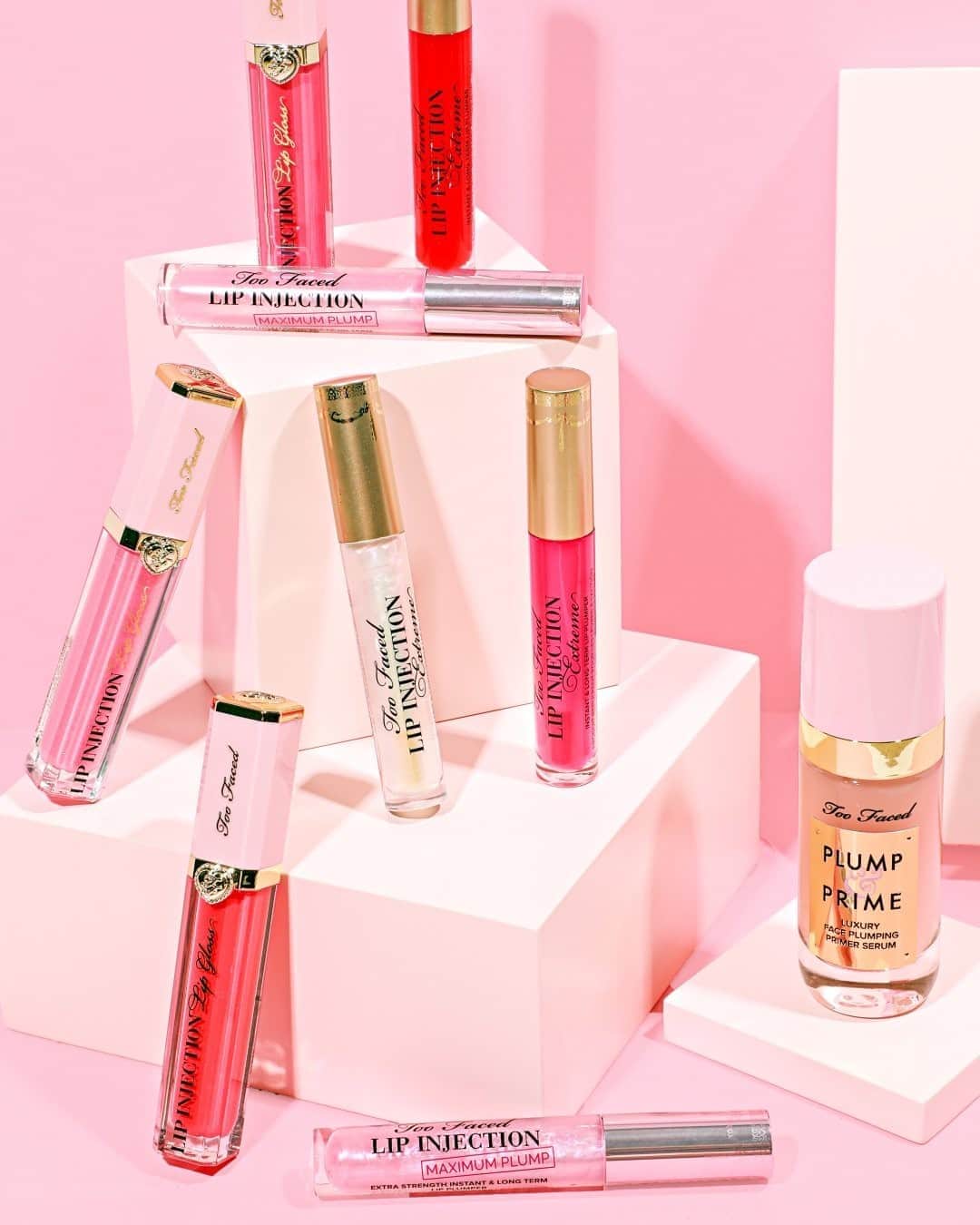 Too Facedさんのインスタグラム写真 - (Too FacedInstagram)「So many ways to PLUMP it up! 💖 Volumize your lips & face the easy way with our most scientifically advanced plumpers ever. Leave a 😍 below if you spot your fave! #toofaced」9月13日 0時01分 - toofaced