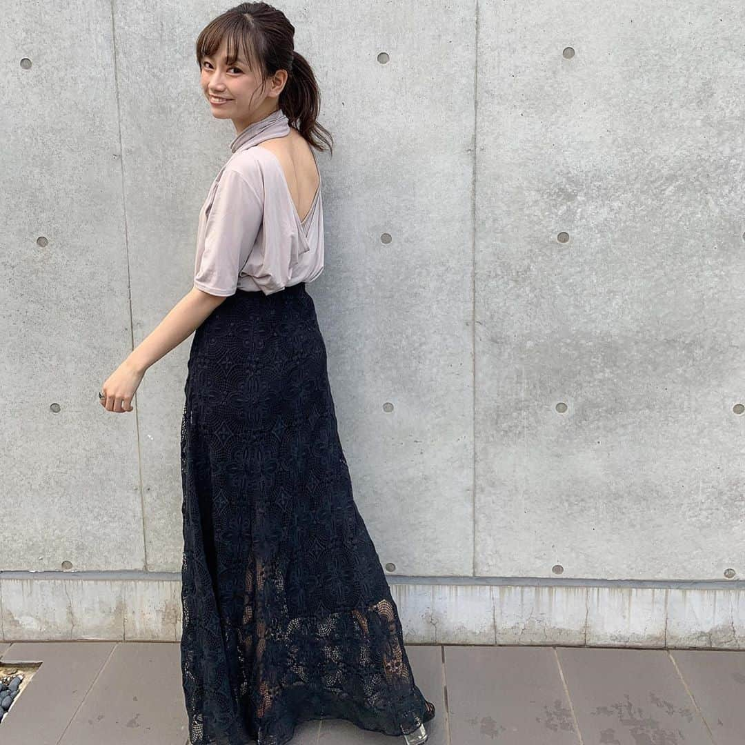 藤澤友千菜さんのインスタグラム写真 - (藤澤友千菜Instagram)「☀︎ * 明日晴れますように... **˟*˟⁕˟*˟**˟*˟⁕**˟*˟⁕˟*˟**˟*˟⁕ #instagood #fashon #randeboo #clane #model #code #followｍe  #藤澤友千菜 #ファッション #コーデ #ランデブー #クラネ #背中空きトップス #レーススカート」9月13日 0時01分 - yuchina1207