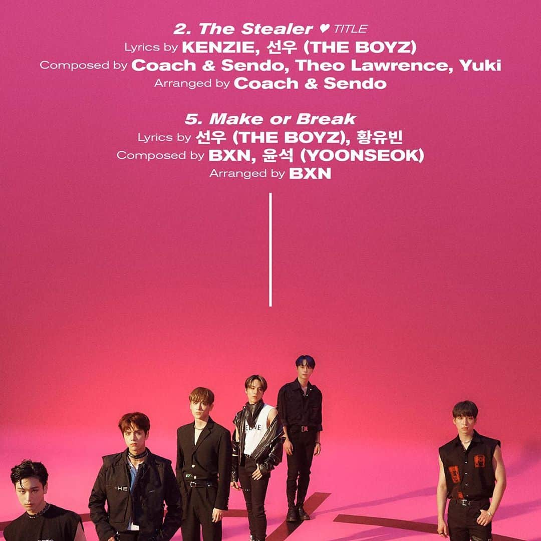 THE BOYZさんのインスタグラム写真 - (THE BOYZInstagram)「THE BOYZ 5TH MINI ALBUM [CHASE] TRACK LIST - 2020.09.21 6PM Release - #THEBOYZ #더보이즈 #CHASE #THE_STEALER」9月13日 0時03分 - official_theboyz