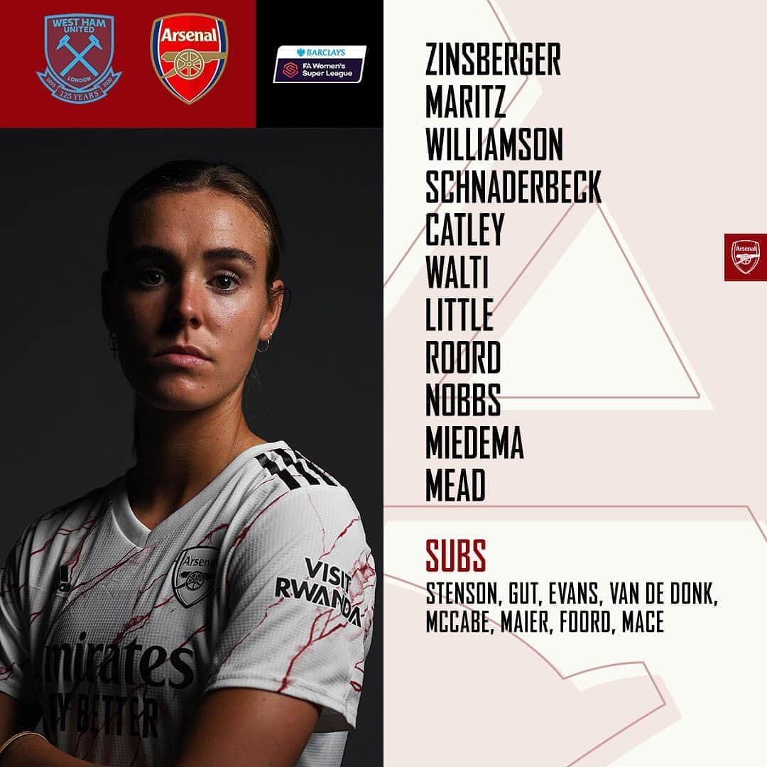 Arsenal Ladiesさんのインスタグラム写真 - (Arsenal LadiesInstagram)「🚨 TIME FOR TEAM NEWS 🚨 #BarclaysFAWSL 🏆」9月13日 0時21分 - arsenalwfc