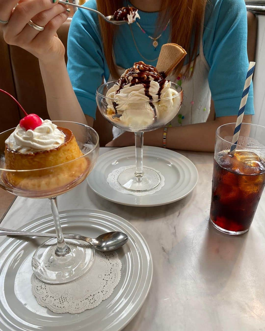 瀬戸あゆみさんのインスタグラム写真 - (瀬戸あゆみInstagram)「It’s time for some girl talk! 🍒🍮🍨」9月13日 0時53分 - setoayumi