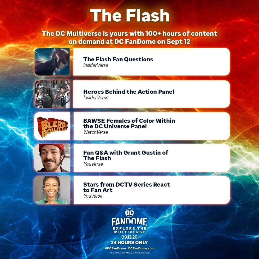 The Flashさんのインスタグラム写真 - (The FlashInstagram)「Binge all of the #TheFlash content in #DCFanDome for 24 hours today beginning at 1pm ET/10am PT: DCFanDome.com」9月13日 1時00分 - cwtheflash