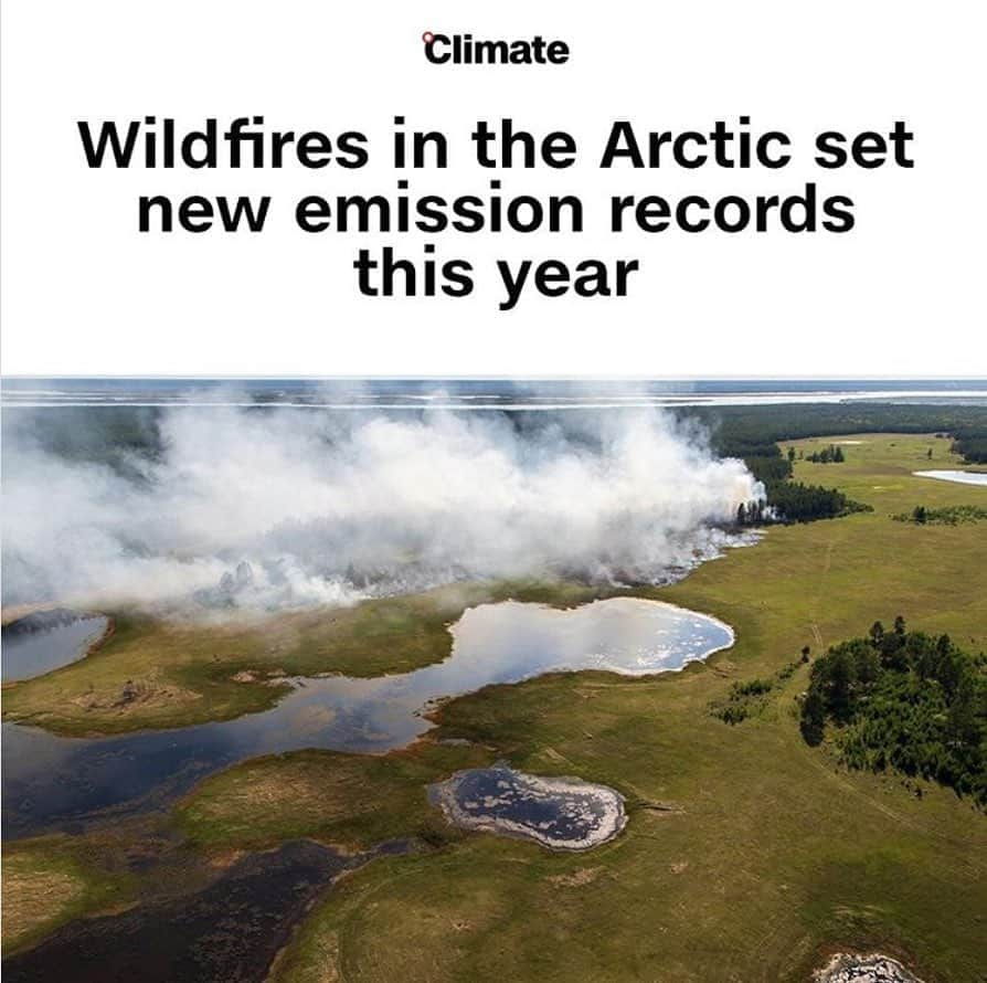 レオナルド・ディカプリオさんのインスタグラム写真 - (レオナルド・ディカプリオInstagram)「From @cnnclimate: Summer wildfires in the Arctic exceeded last year’s records for CO2 emissions by more than a third, according to scientists from the Copernicus Atmosphere Monitoring Service (CAMS). While experts said the fires' ignition sources were uncertain, they are sure climate change is playing a major role. “We know that the rate of change of temperature and climate variables in the high northern latitude is two to three times faster than the global average,” said senior scientist at CAMS, Mark Parrington. “These fires are symptomatic of that: It's warmer, dryer...so when the fires are being ignited, they are able to burn and grow for a long period of time uninterrupted.“ (📸: Yevgeny Sofroneyev/Tass/Getty Images)⁠」9月13日 1時37分 - leonardodicaprio