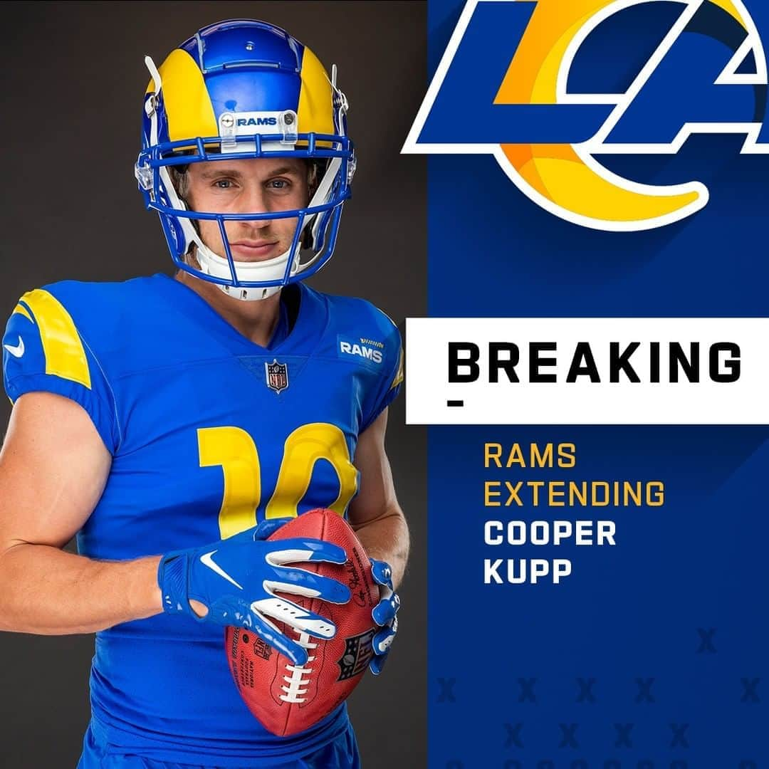 NFLさんのインスタグラム写真 - (NFLInstagram)「Rams, WR Cooper Kupp agree to 3-year extension worth up to $48M. (via @rapsheet + @mike_garafolo) - 📷: @rams」9月13日 1時52分 - nfl