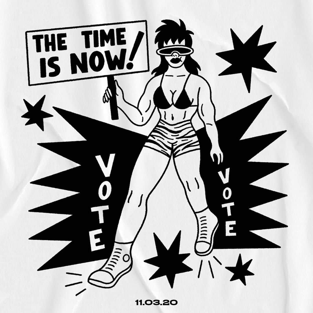 converseさんのインスタグラム写真 - (converseInstagram)「THE TIME IS NOW⁠⠀ ⁠⠀ The 2020 election is right around the corner, and Converse as part of NIKE, Inc. has teamed up with @RockTheVote to make sure you’re registered and ready to vote. ⁠⠀ ⁠⠀ We collaborated with Converse employees and our community of creatives and asked them to give us their personal take on the message of the moment. We’re excited to share the work @soems @adammcohn @sentrock @matthewclayburn @_meanmachine @eliirving @sav_n4sty and @stephanielove11 created.⁠⠀ ⁠⠀ Make your voice heard. REGISTER TO VOTE NOW by clicking the link in our bio. #ConverseAllStars」9月13日 4時04分 - converse