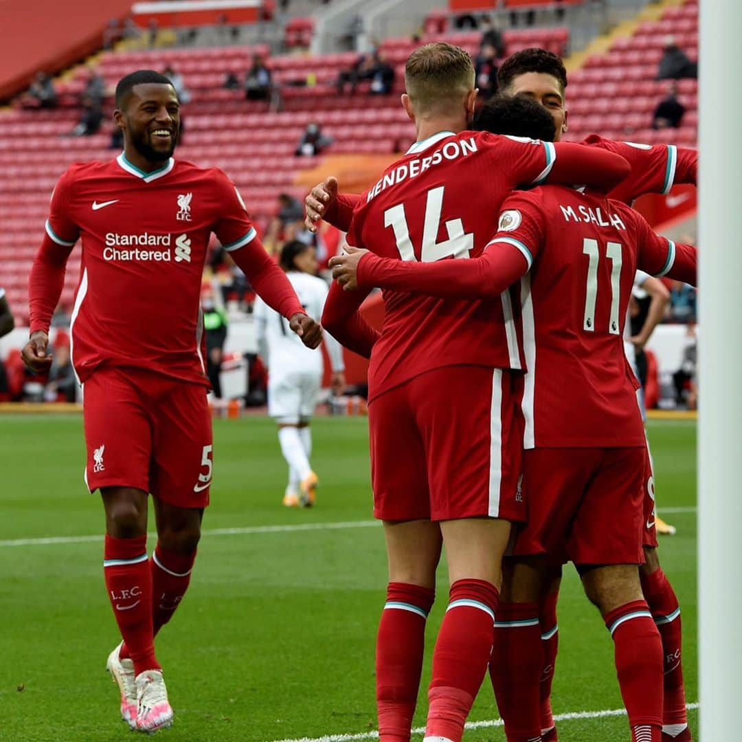 ジョルジニオ・ワイナルドゥムさんのインスタグラム写真 - (ジョルジニオ・ワイナルドゥムInstagram)「Job done, great to kick off the new season with our first win ✊🏾🔴 #premierleague #lfc」9月13日 4時34分 - gwijnaldum