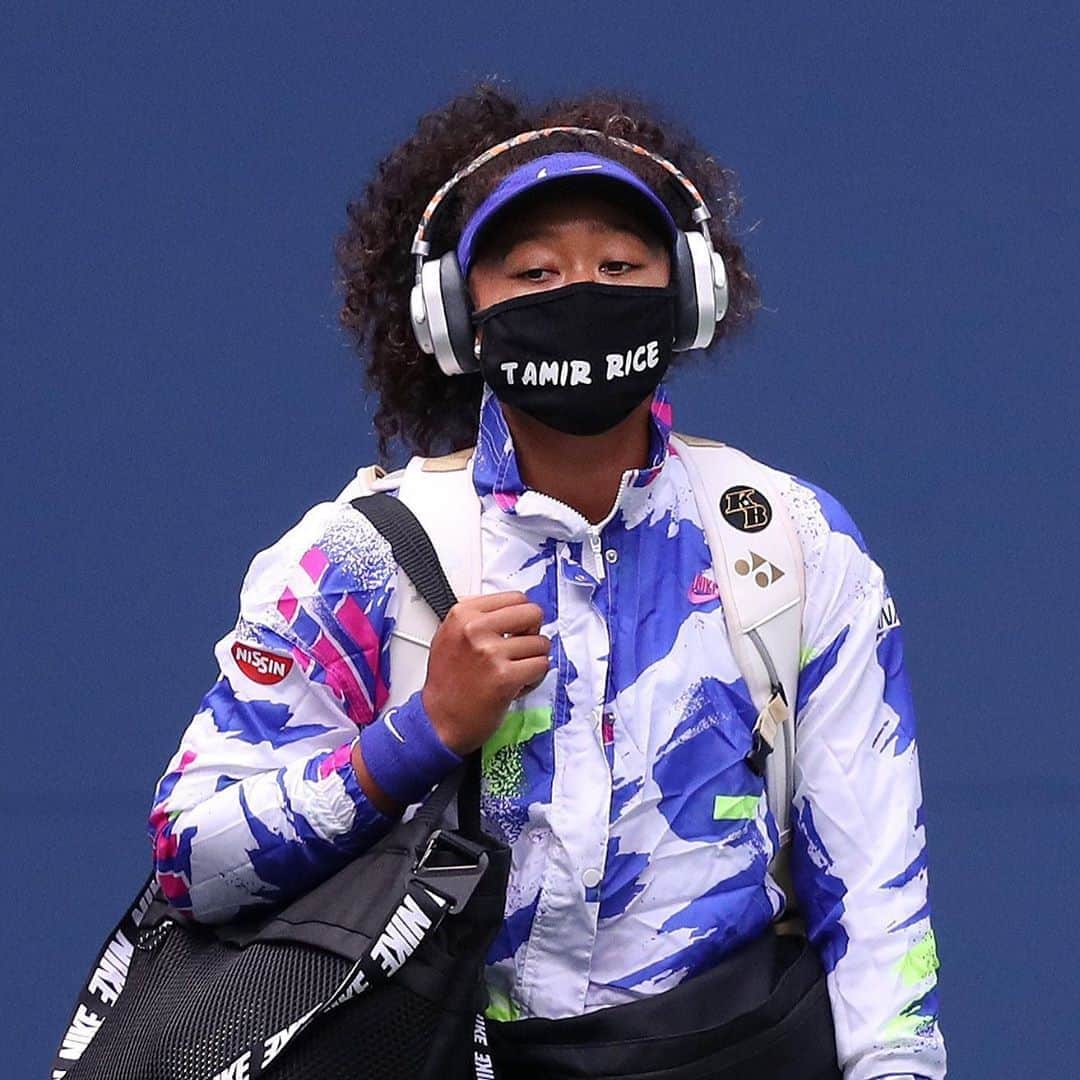 NBC Newsさんのインスタグラム写真 - (NBC NewsInstagram)「Naomi Osaka brought 7 masks to the US Open to highlight racial injustice.   Before today's final match, she wore a mask bearing the name of Tamir Rice.   See the link in our bio for more.  📷 Matthew Stockman / @gettyimages」9月13日 5時42分 - nbcnews